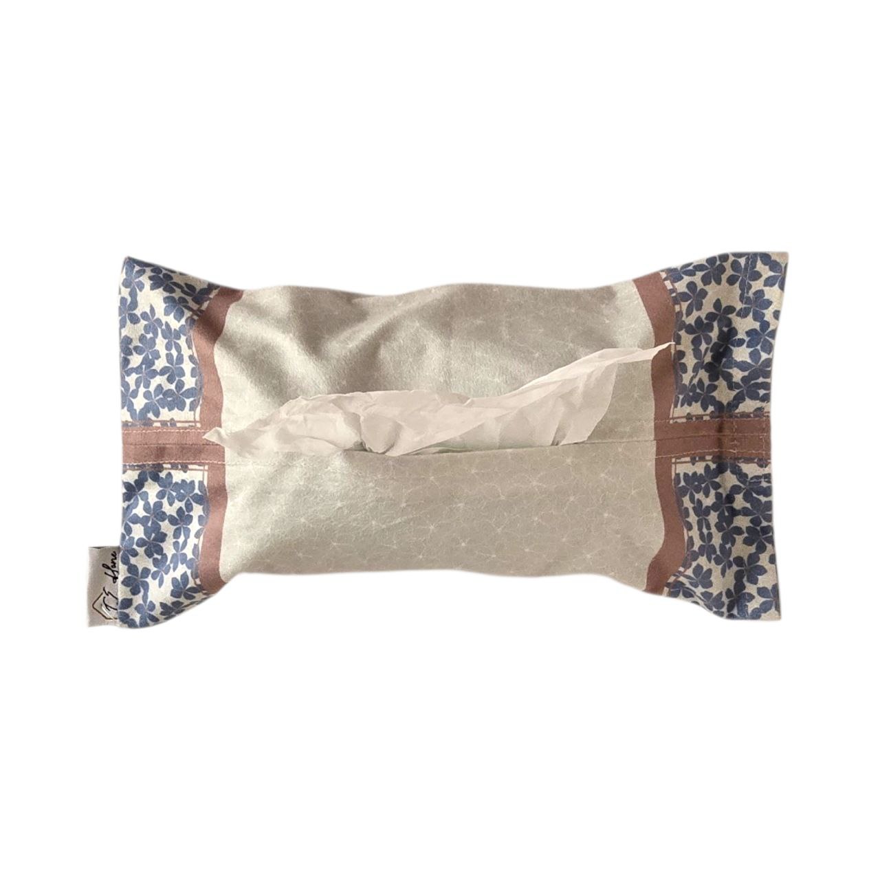 Blue Flowers Big Tissue Box