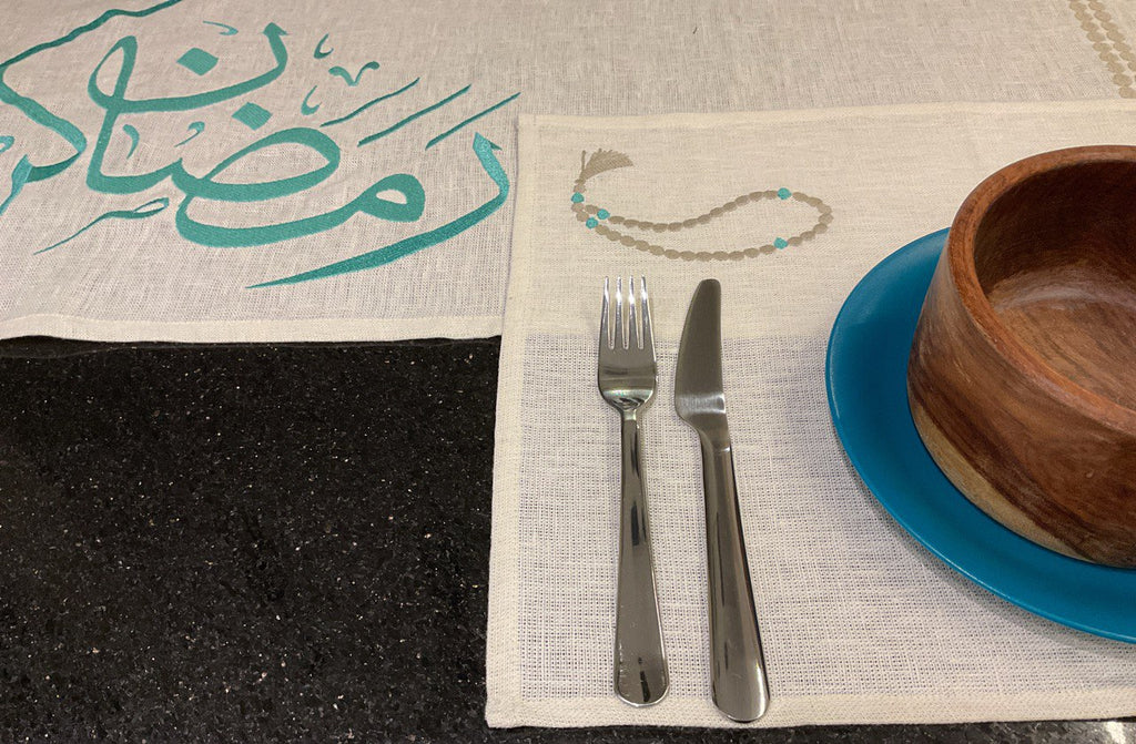Ramadan Embroidery Egyptian Pure Linen set